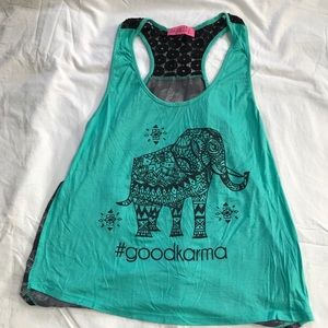 Blue Girls Tank Top